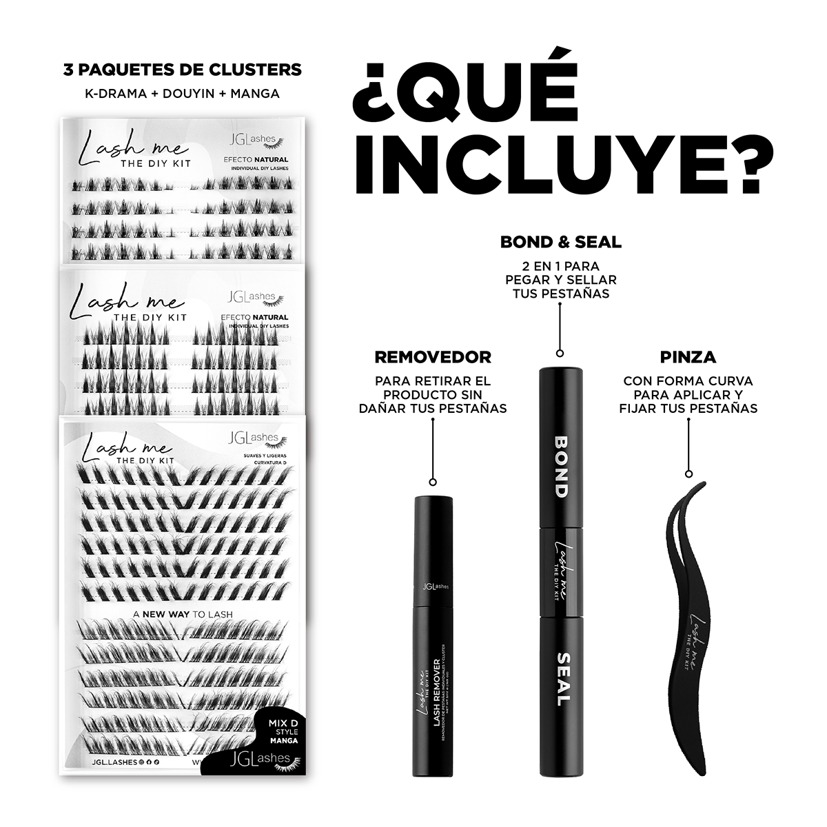 Paquete lash me - Kdrama, douyin, manga