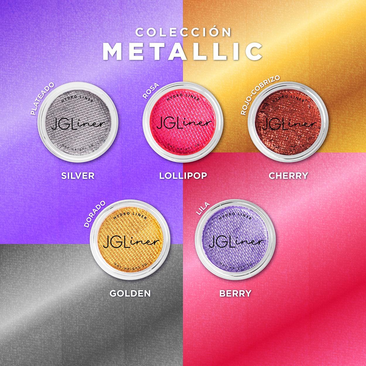 Colección 10 tonos Metallic