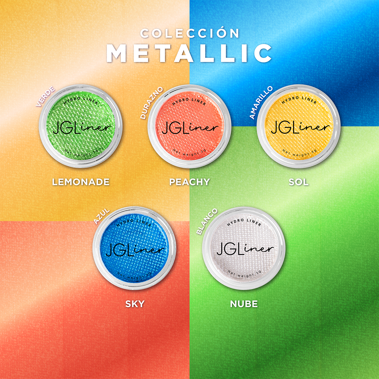 Colección 10 tonos Metallic