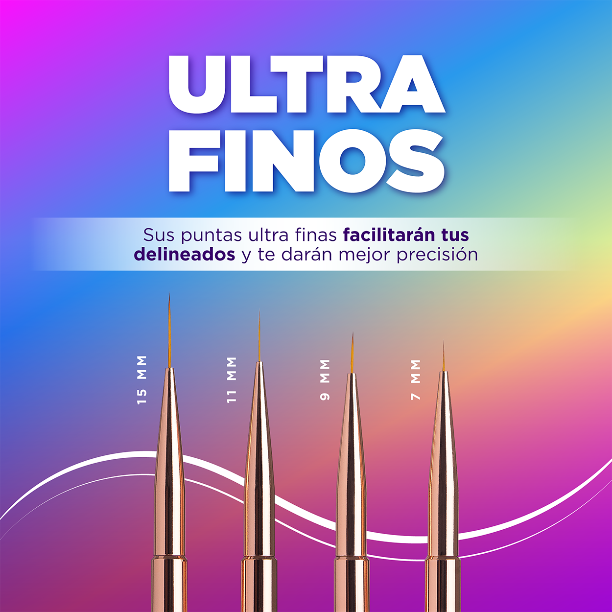 Pincel individual de punta doble🌈