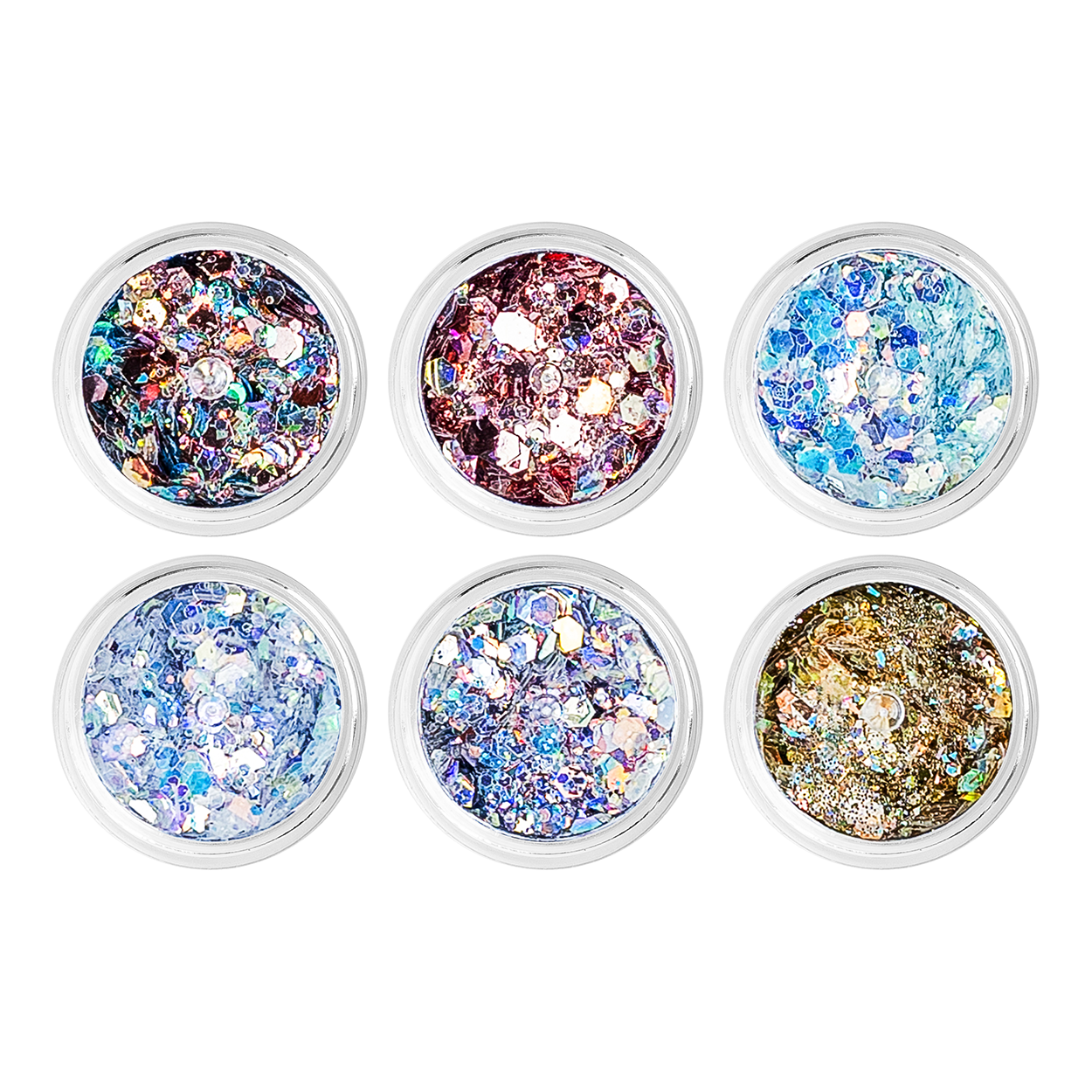 Crystal Collection. Glitter Multicromático