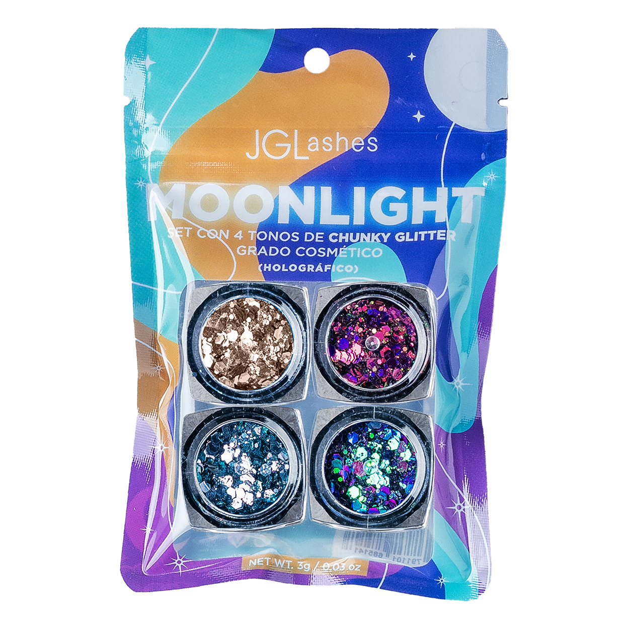 Moonlight Collection. Multichromatic Glitter