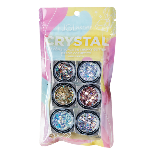 Crystal Collection. Glitter Multicromático