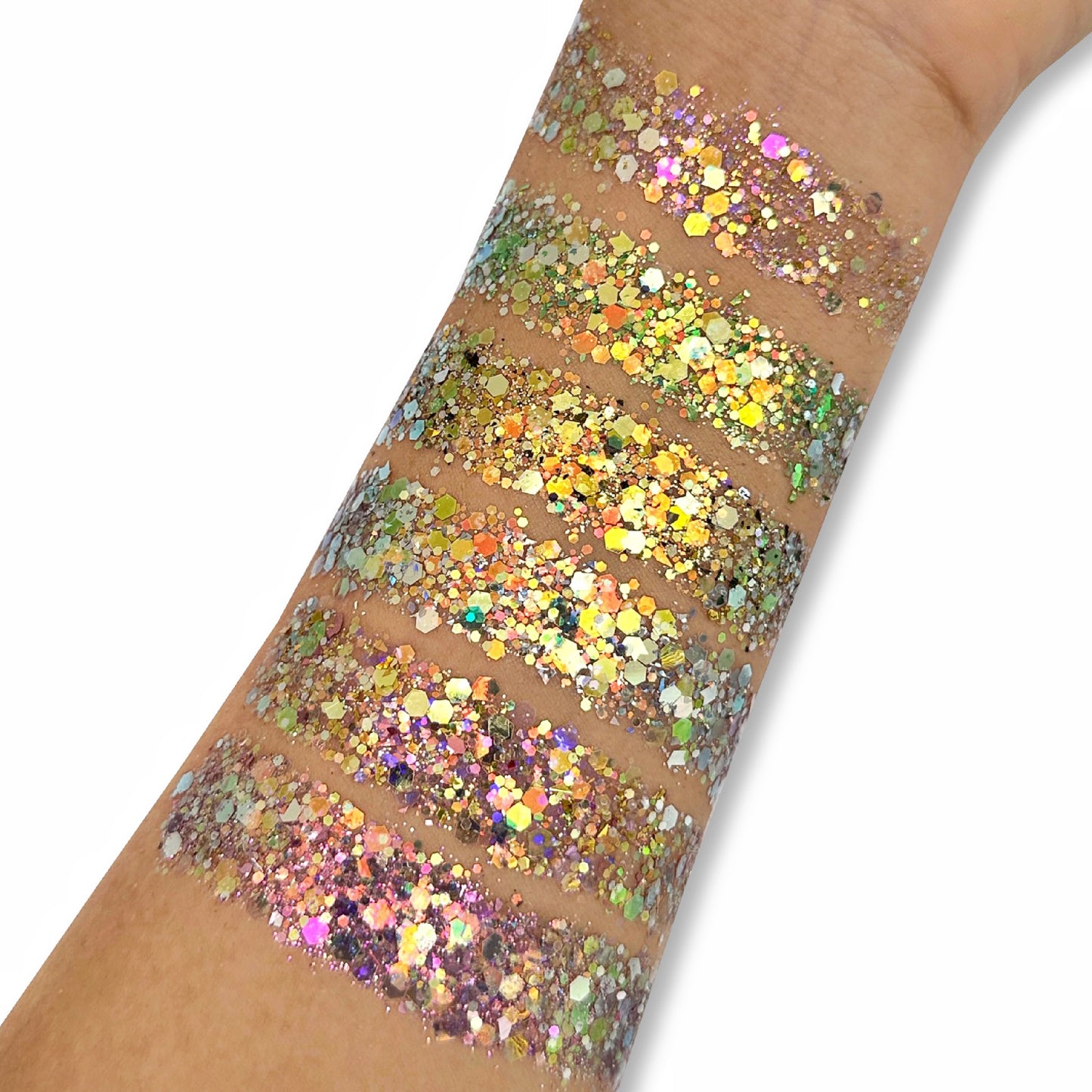 Sunrise Collection. Multichromatic Glitter