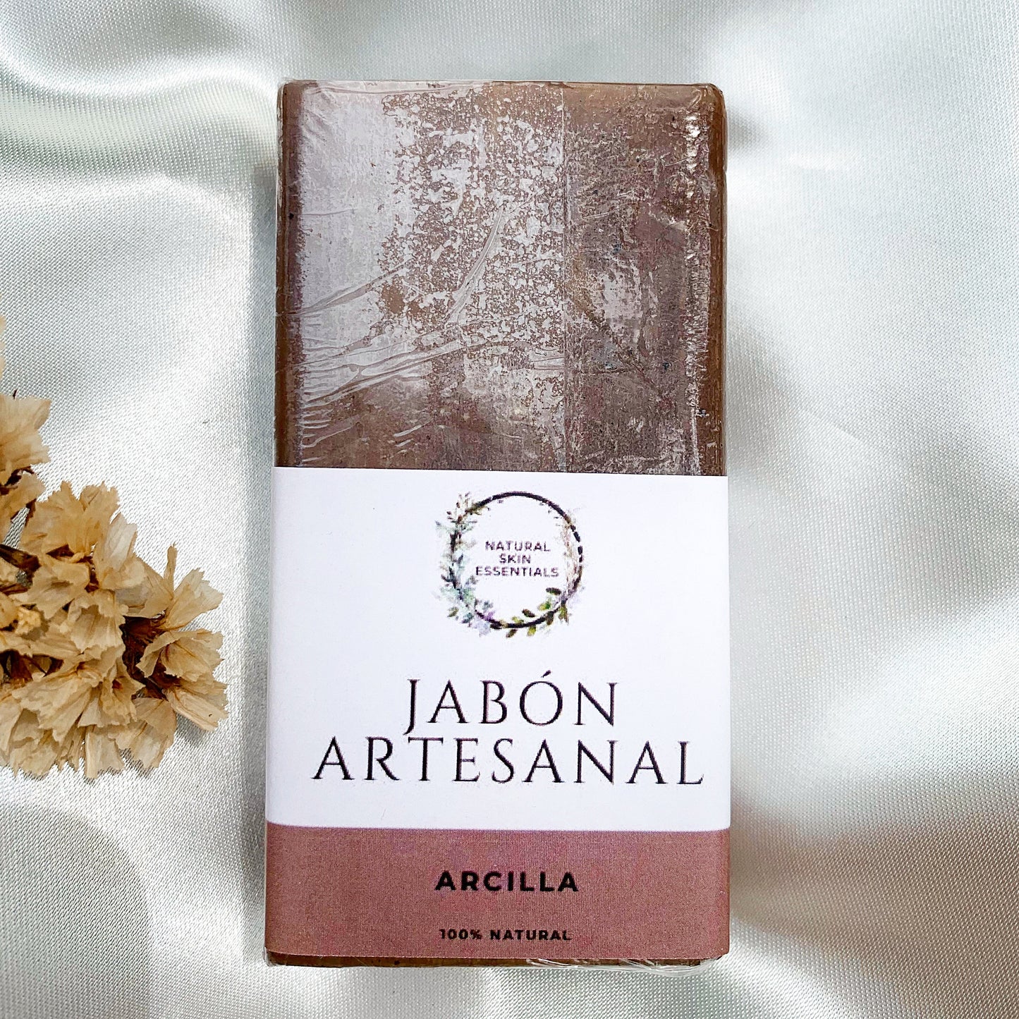 Jabón artesanal de arcilla