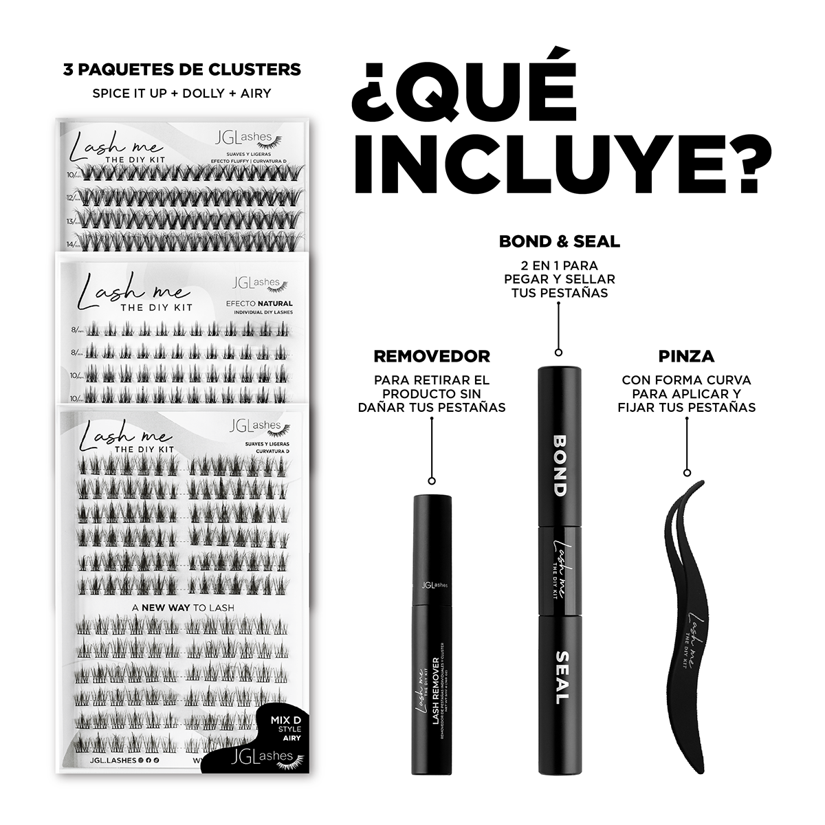 Paquete lash me - Spice it up, Dolly, Airy