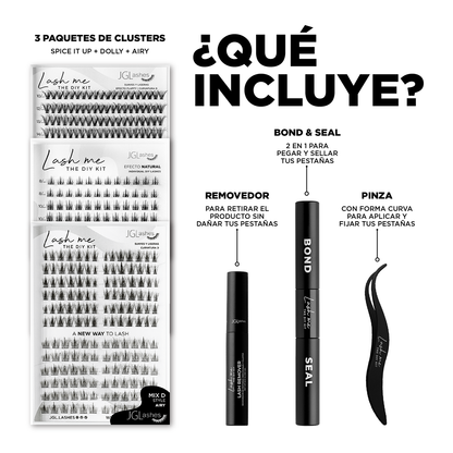 Paquete lash me - Spice it up, Dolly, Airy
