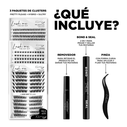Paquete lash me- Pretty please, hybrid, sultry