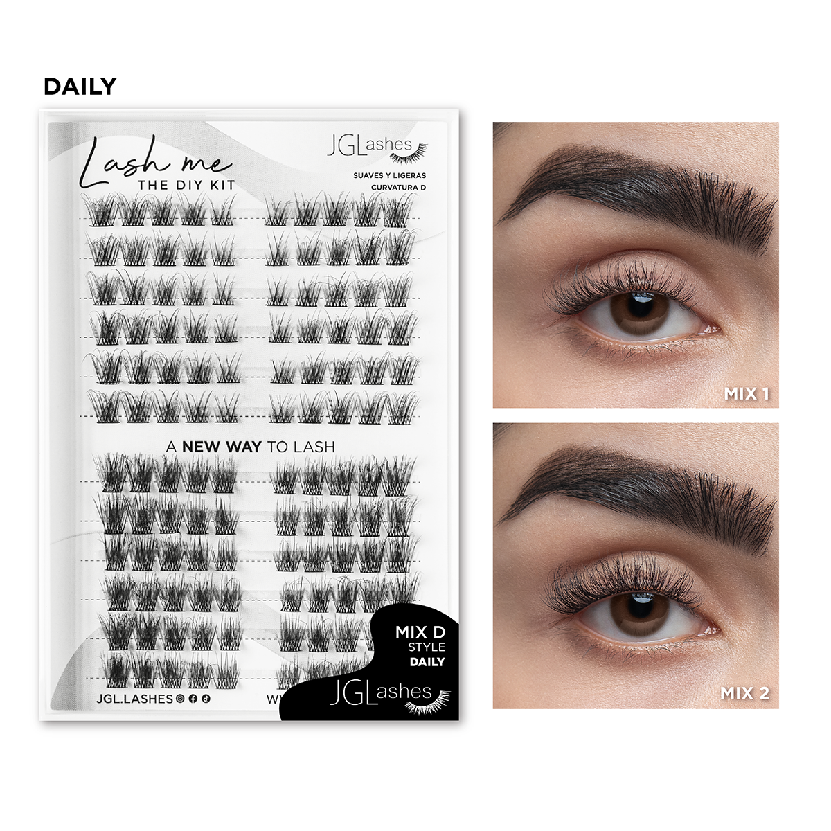 Paquete lash me - Fluffy and cute, Medium, Daily
