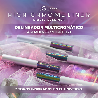 Colección completa High Chrome - Liquid eyeliner 7 tonos multicromaticos