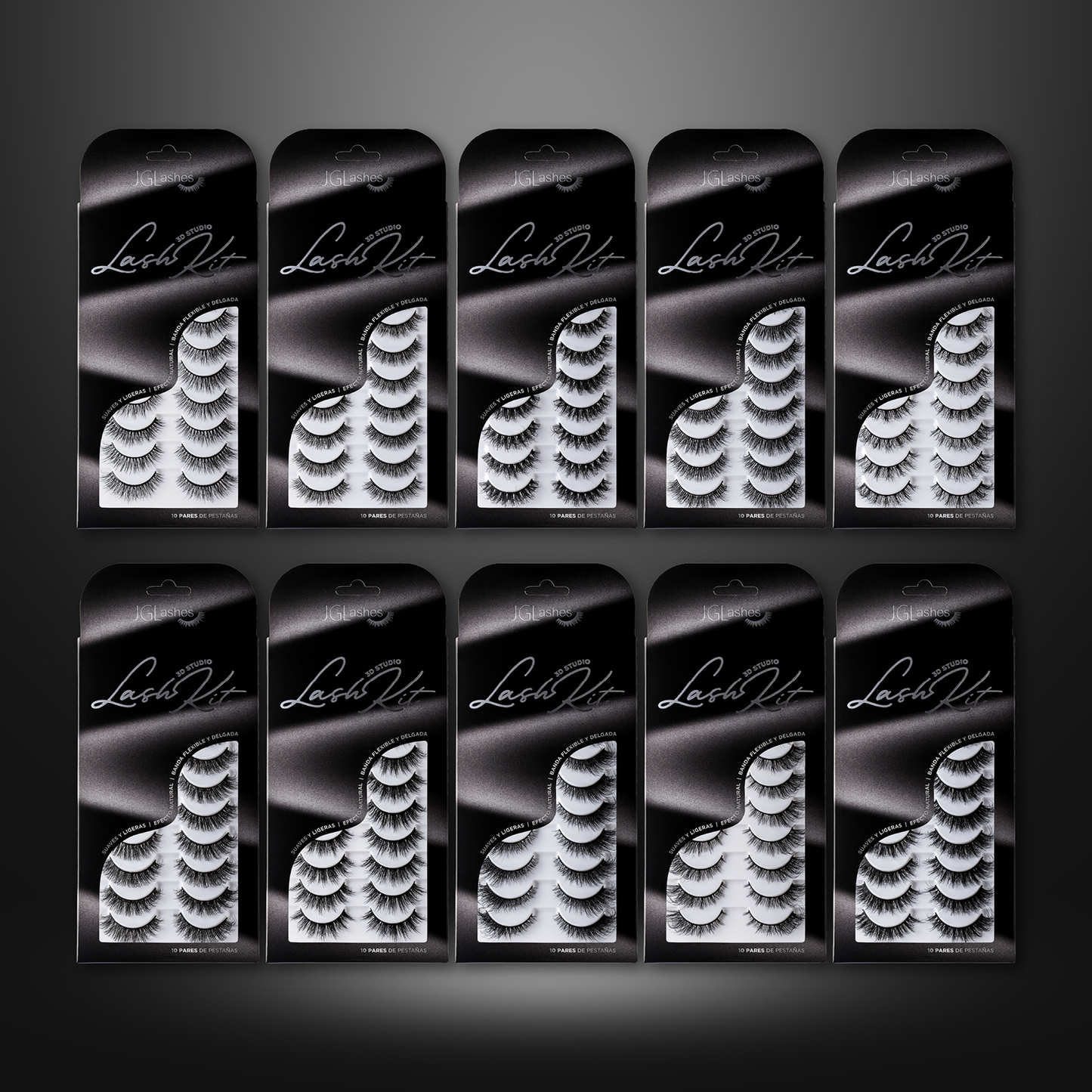 Paquete 10 3D studio Lash kit- S11 a S20