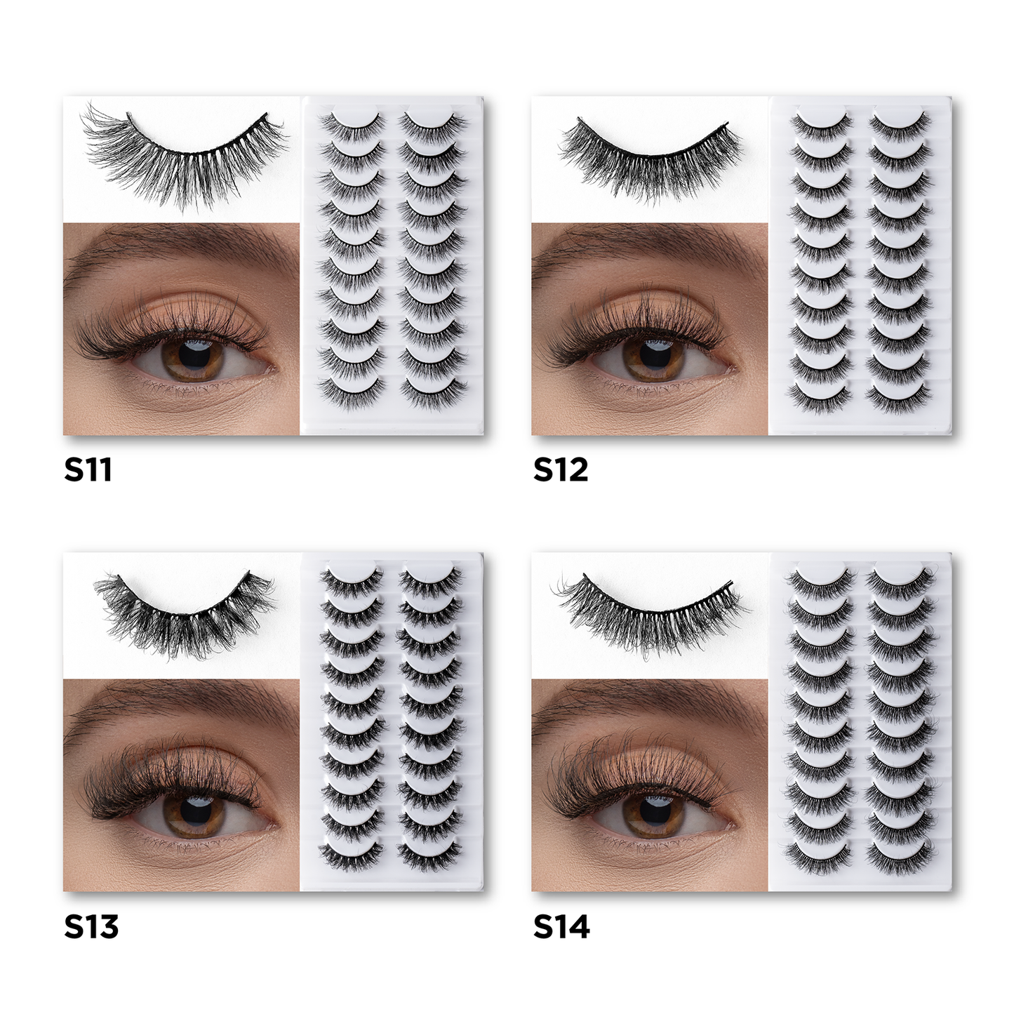 Paquete 10 3D studio Lash kit- S11 a S20