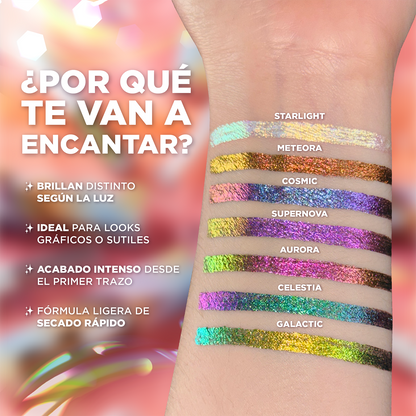 Chrome & Metal Full Set- Incluye la coleccion completa de Metal Glaze y High Chrome + Regalo (paquete de pinceles negros)