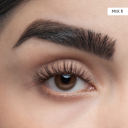 Lash me Brown - Paquete de clusters cafe