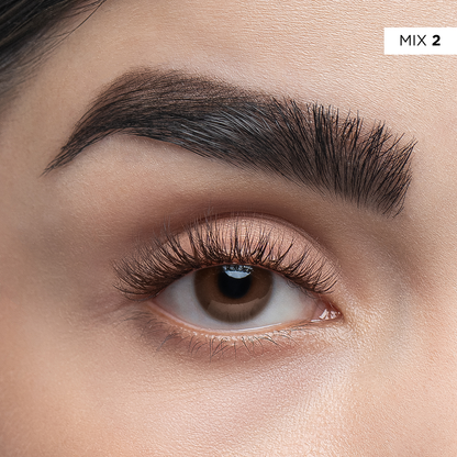 Lash me Brown - Paquete de clusters cafe