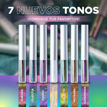 Chrome & Metal Full Set- Incluye la coleccion completa de Metal Glaze y High Chrome + Regalo (paquete de pinceles negros)