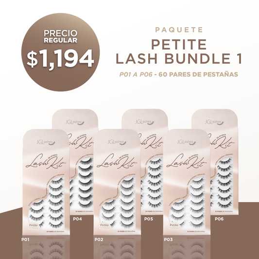 Petite lash bundle 1 - 60 pares de pestañas 3D STUDIO PETITE