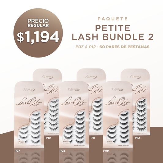 Petite lash bundle 2 - 60 pares de pestañas 3D STUDIO PETITE