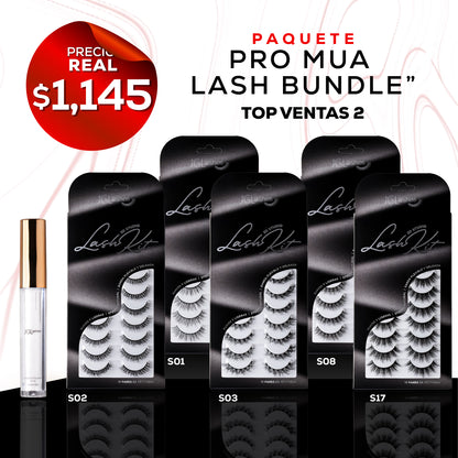 Pro MUA lash bundle - Incluye 5 modelos 3D Studio Lash Kit + Pegamento - Top ventas 2
