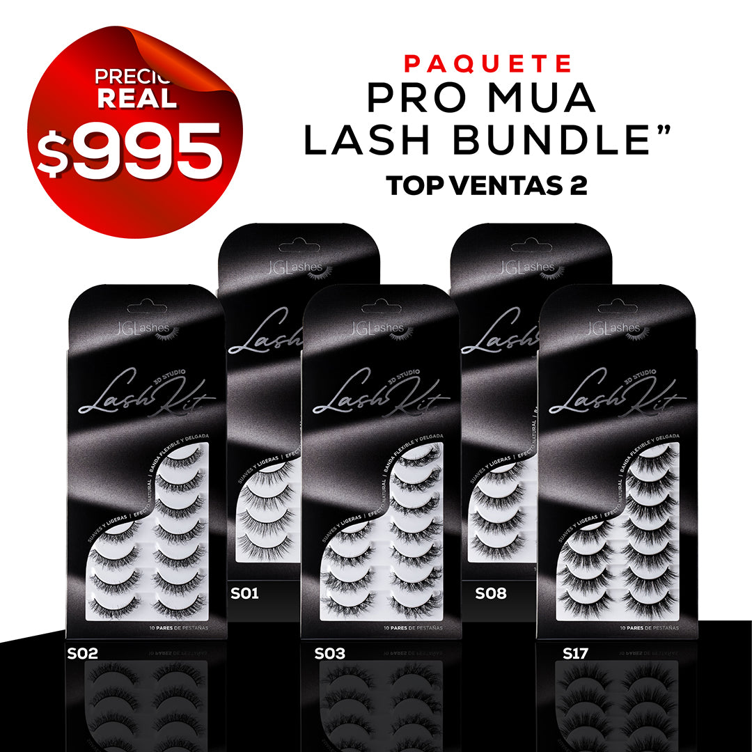 Pro MUA lash bundle - Incluye 5 modelos 3D Studio Lash Kit - Top ventas 2