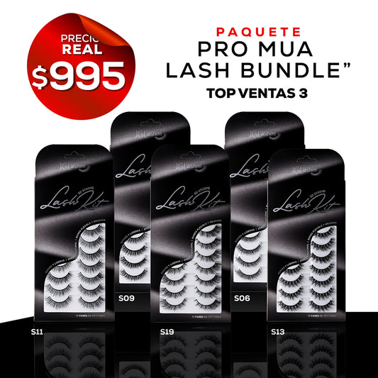 Pro MUA lash bundle Top 3 - Incluye 5 modelos 3D Studio Lash Kit