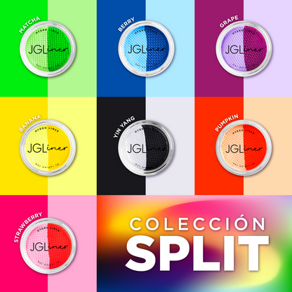 JGliner- Delineadores individuales de la colección Split, Electric Daze, Pastel, Metallic y Matte, activa con agua, cruelty free
