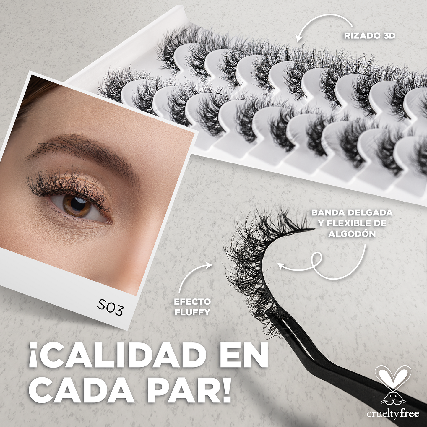 Pro MUA lash bundle - Incluye 5 modelos 3D Studio Lash Kit + Pegamento - Top ventas 2