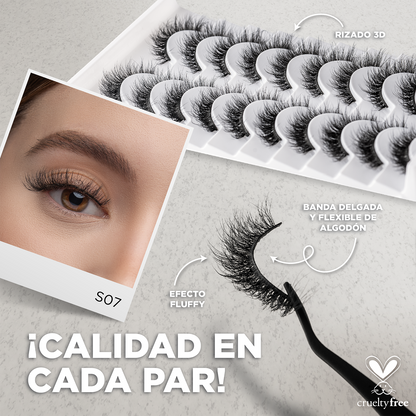 Pro MUA lash bundle - Incluye 5 modelos 3D Studio Lash Kit + Pegamento - Top ventas 1