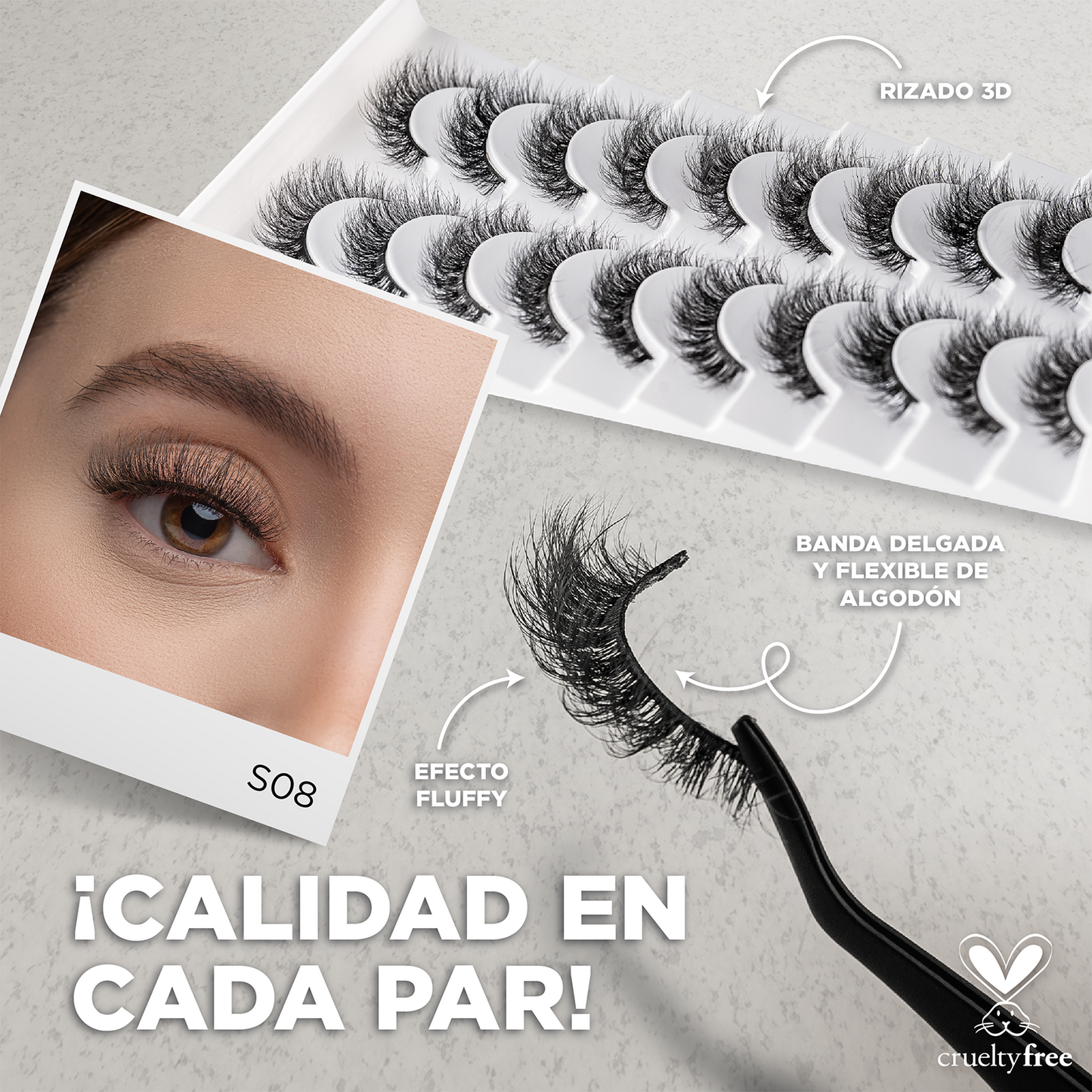 Pro MUA lash bundle - Incluye 5 modelos 3D Studio Lash Kit + Pegamento - Top ventas 2