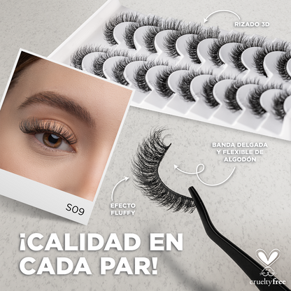 Pro MUA lash bundle Top 3 - Incluye 5 modelos 3D Studio Lash Kit