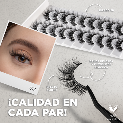 Pro MUA lash bundle - Incluye 5 modelos 3D Studio Lash Kit + Pegamento - Top ventas 2