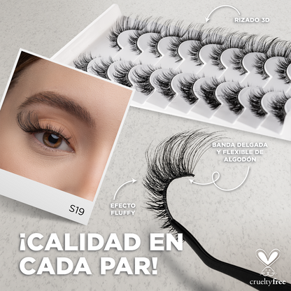 Pro MUA lash bundle Top 3 - Incluye 5 modelos 3D Studio Lash Kit