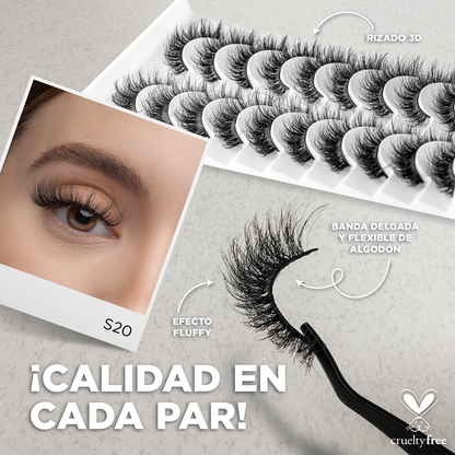 Pro MUA lash bundle - Incluye 5 modelos 3D Studio Lash Kit + Pegamento - Top ventas 1