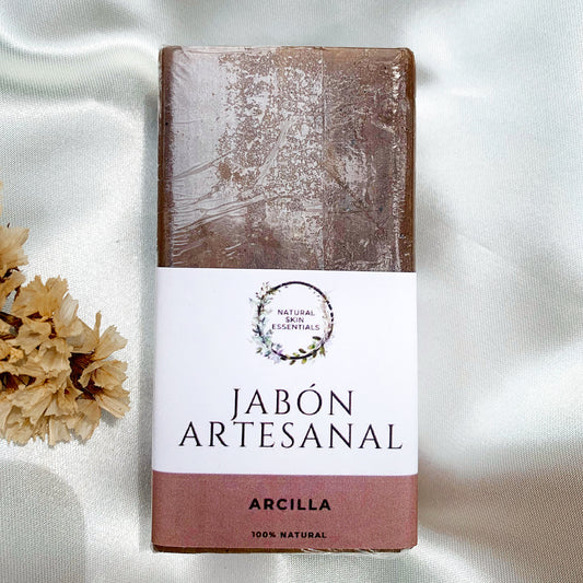 Jabón artesanal de arcilla