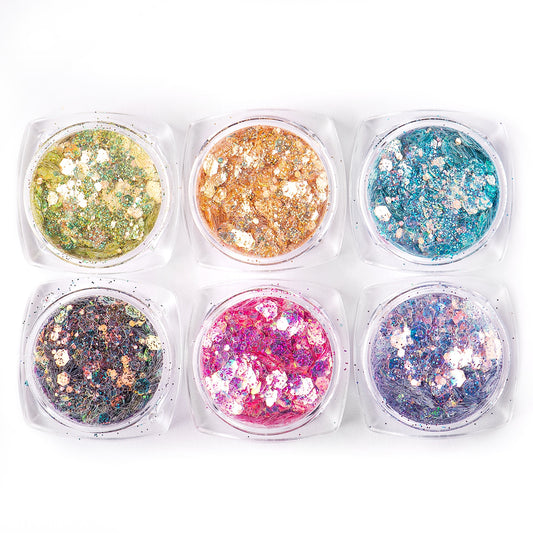 Crystal Collection. Multichromatic Glitter